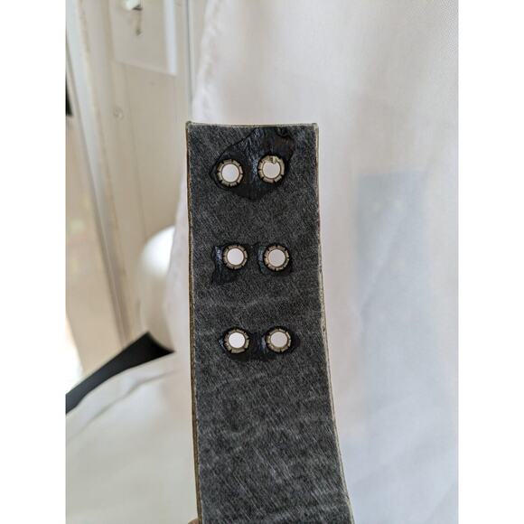 Retro 1980s Women\'s Cinch Belt Boho Army Green By Nina Ajhani